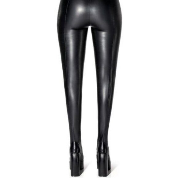 AZALEA WANG " HOLLYWOOD LIMELIGHT" STRETCH CHUNKY HEEL PANT BOOT (BRAND NEW !) - Picture 7 of 10